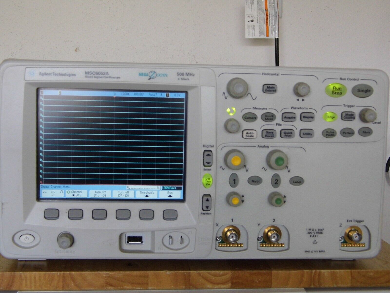 Keysight Agilent MSO6052A 500MHz 4GS/s 2Ch Oscilloscope w/accessories and POD Keysight Agilent MSO6052A 500MHz 4GS/s 2Ch Oscilloscope w/accessories and POD